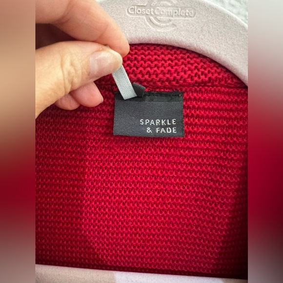 Red sweater motor jacket - Picture 10 of 10